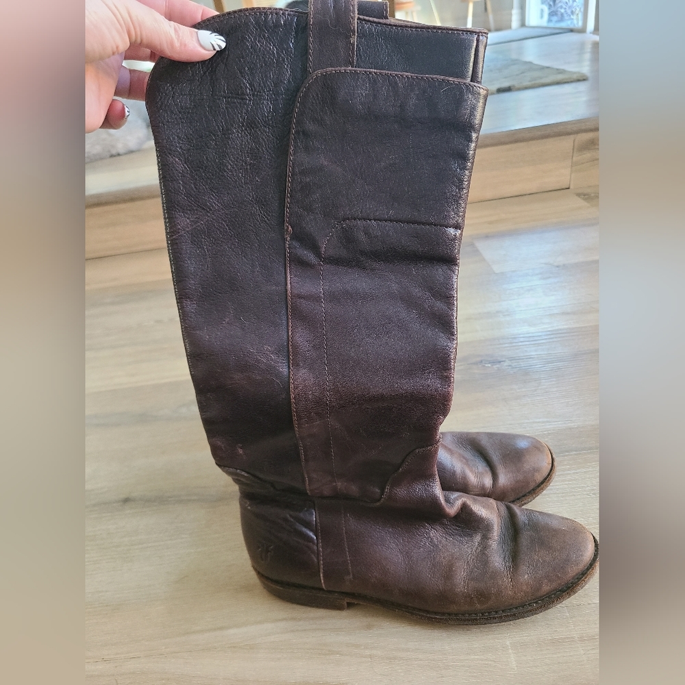 Frye leather tall boots